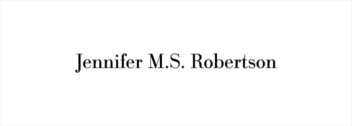 Jennifer M.S. Robertson Logo