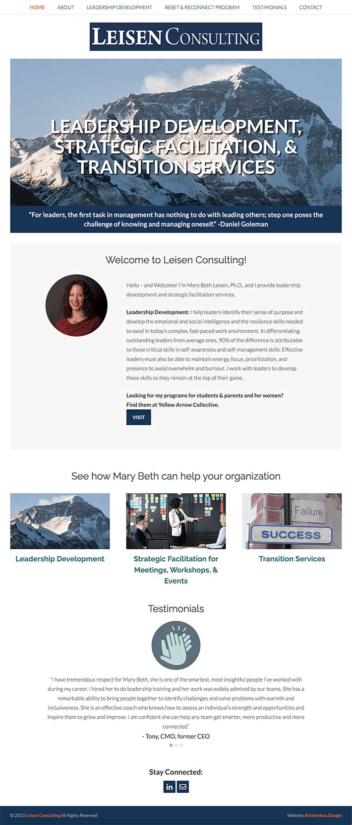 Leisen Consulting Website