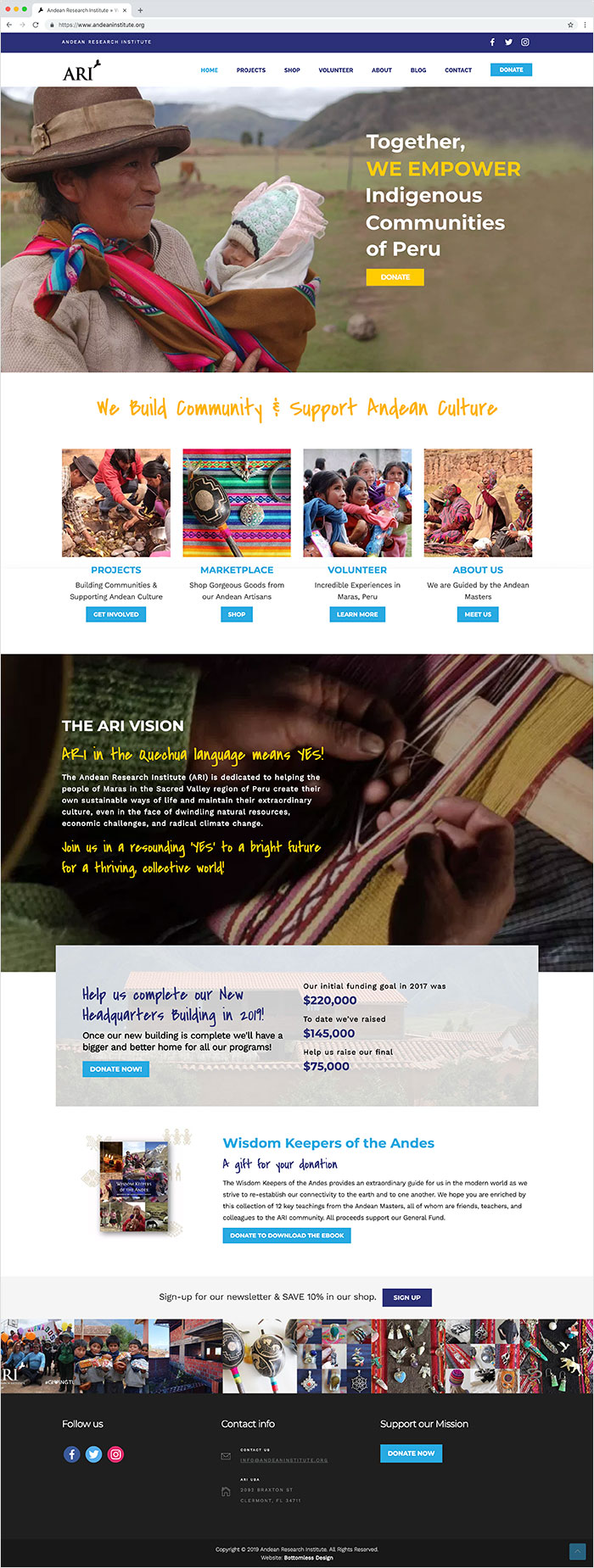 Andean Research Institute website